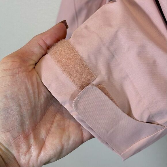 Stoic Full Zip Snowboarding Waterproof Blush Pink Women's Hooded Shell Jacket L - Picture 4 of 12